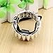 Bzybel Womens 6 pcs Alloy Metal Glitter Cuff Wrap Ponytail Holder Hair Tie Fashion Accessory Set (Style three)