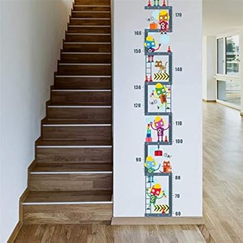 Medidor Altura Ninos Ideal Diseno De Marcianos Pegatina Pared