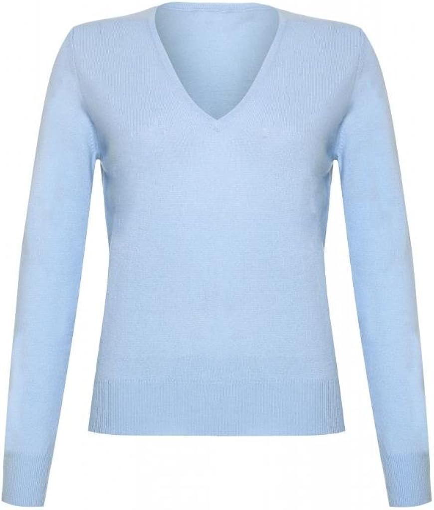 Scottish Wear Ladies Cashmere V Neck Sweater at Amazon Women’s Clothing