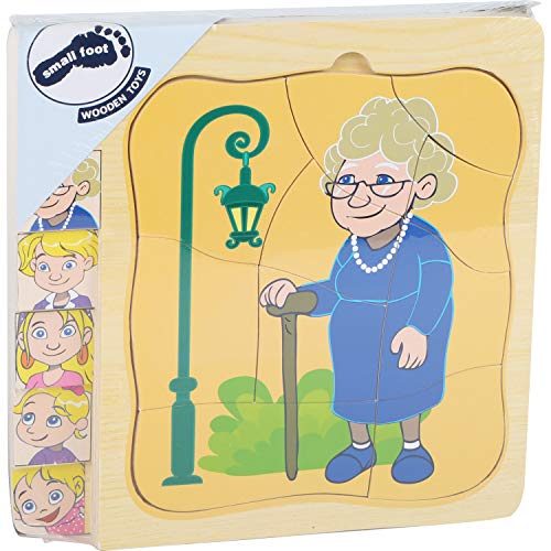 small foot 11028 by Legler Schichtenpuzzle Omas Leben Spielzeug, Mehrfarbig – Bild 4