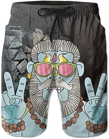 Funky Man With Yeah Gesture Cool Man Swim Trunks Quick Dry Beach Board Shorts Men Pants Household Shorts