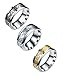 Tanyoyo 3 Pcs 8mm Celtic Dragon Rings for Men Women Stainless Steel Wedding Ring Set Size 6-14