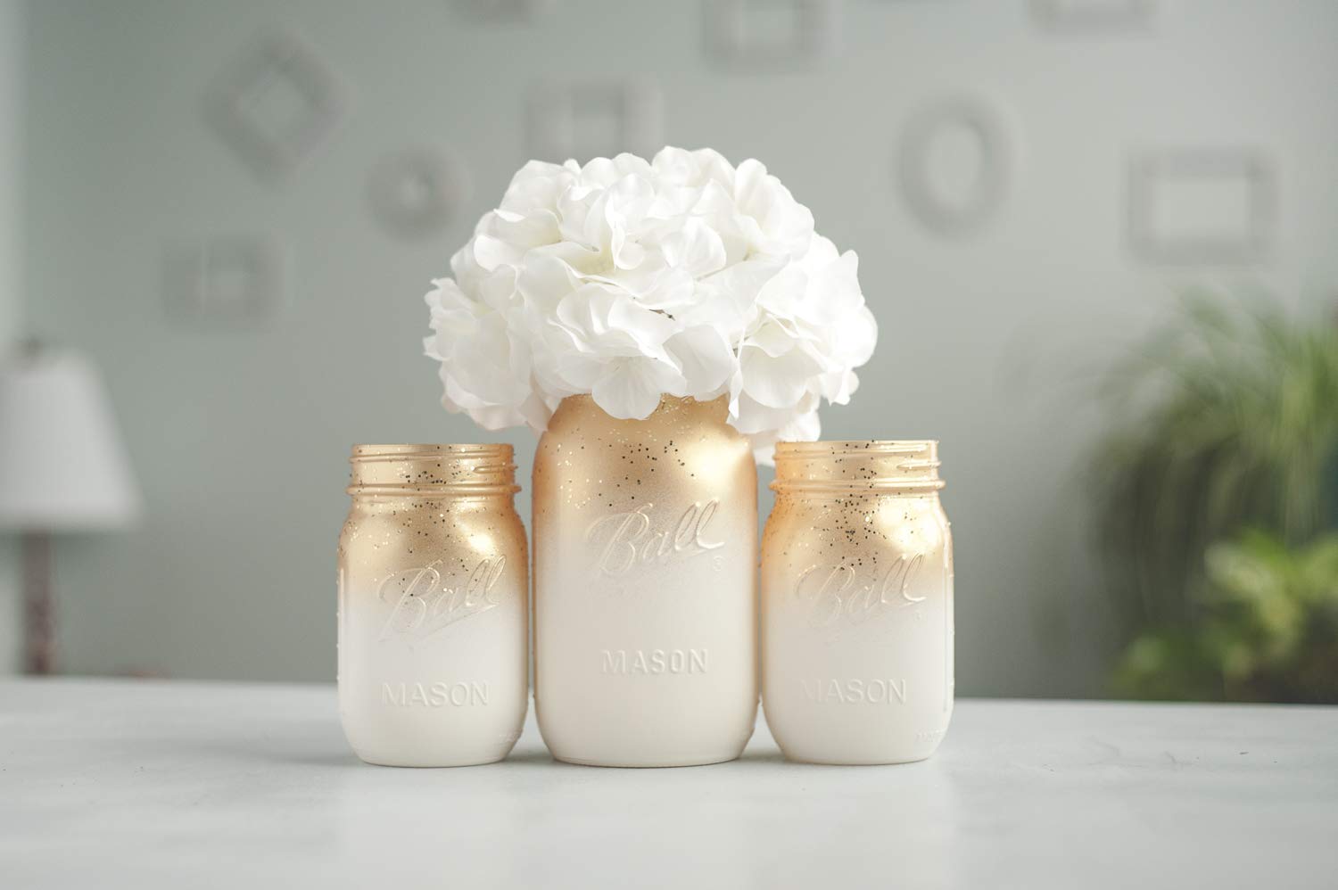 Gold Mason Jars How To Paint Mason Jars Diy Step By Step Project