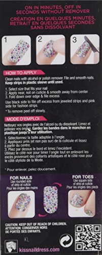 Kiss Nail Fashion Strips, 28 Piece