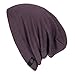 Evony Warm Slouchy Beanie Hat - Deliciously Soft Daily Beanie in Fine Knit (Eggplant)