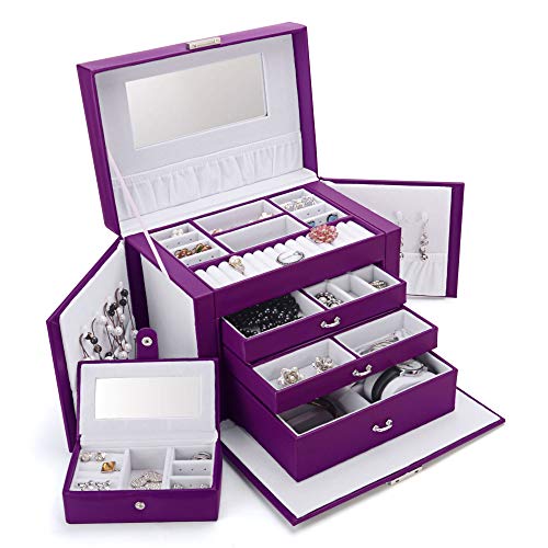 Mua Kendal Leather Jewelry Box for Women Elegant Velvet Purple
