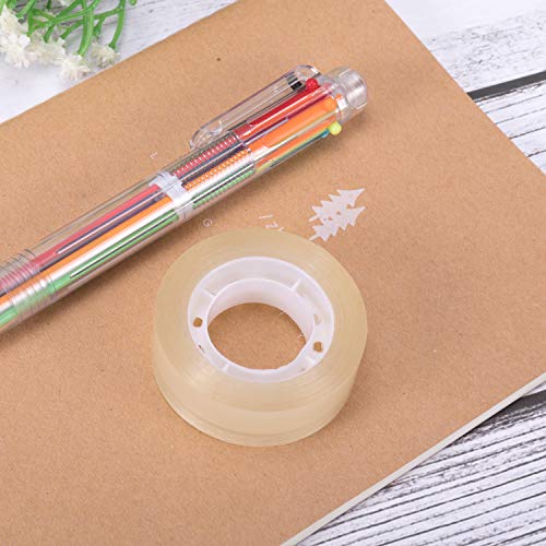 Favourde Transparent Tape Clear Tape 3/4 inches Tape Refill Roll for Office, Home, School (48 Rolls) (48)