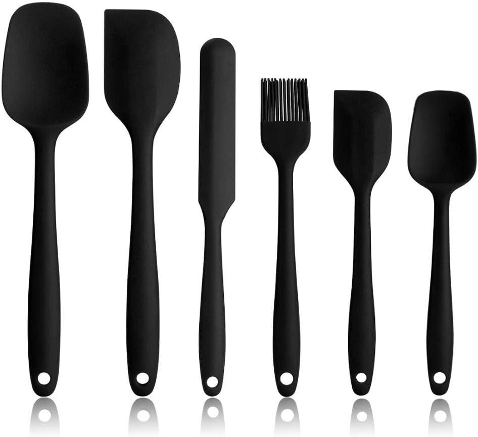 Core  Silicone   Kitchen   Spatula  Utensils Set - 6 Piece Non Stick, Heat Resistant,  Cooking  and Baking Set.