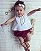 Imcute Toddler Baby Girls White Tank Vest Top Cross Back+Wine Ruffle Shorts+Headband 3Pcs Outfits Set (12-18 Months, A)