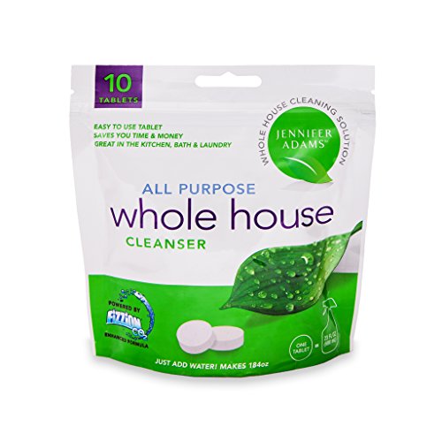 Jennifer Adams Whole House Cleaner - 10 Tablet Refill Bag - All Purpose Cleaner Refill - Natural Spray Cleaner - CO2 Cleaner