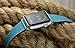 valkit Bands Compatible with Apple Watch Band 38mm 40mm 42mm 44mm, Genuine Leather Strap Bracelet Replacement Wristband with Metal Adapter for Women Men iWatch SE 6 5 4 3 2 1, Single Tour - Blue