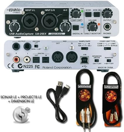 Edirol Ua 25ex 24bit 96khz Usb Audio Interface Musical Instruments Amazon Com Edirol Ua 25ex 24bit 96khz Usb Audio Interface Musical Instruments Amazon Com