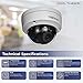 TRENDnet Indoor/Outdoor 2 MP H.265 WDR PoE IR Dome Network Camera, IR Night Vision up to 30m (98ft.), 1080p, IP67 Rated, Motion Detection Recording, 120dB Wide Dynamic Range, TV-IP327PI, White