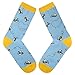 HAPPYPOP Funny Socks for Women Girls Bee Socks, Bee Gifts for Women Bumble Bee Gifts, Yellow Socks Cute Socks Insect Socks