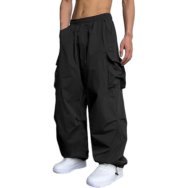 BlessU Baggy Cargo Pants 系統迷子様用 Neighborhood Wide Cargo Pants | Black | SVD USA