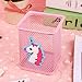 EIXJA 2 Pack Unicorn Pen Holder, 3.15inch L x 3.15inch W x 3.75inch Height Square Pencil Holder, Unicorn Desk Organizer, Unicorn Gifts, Makeup brush holders for Girls