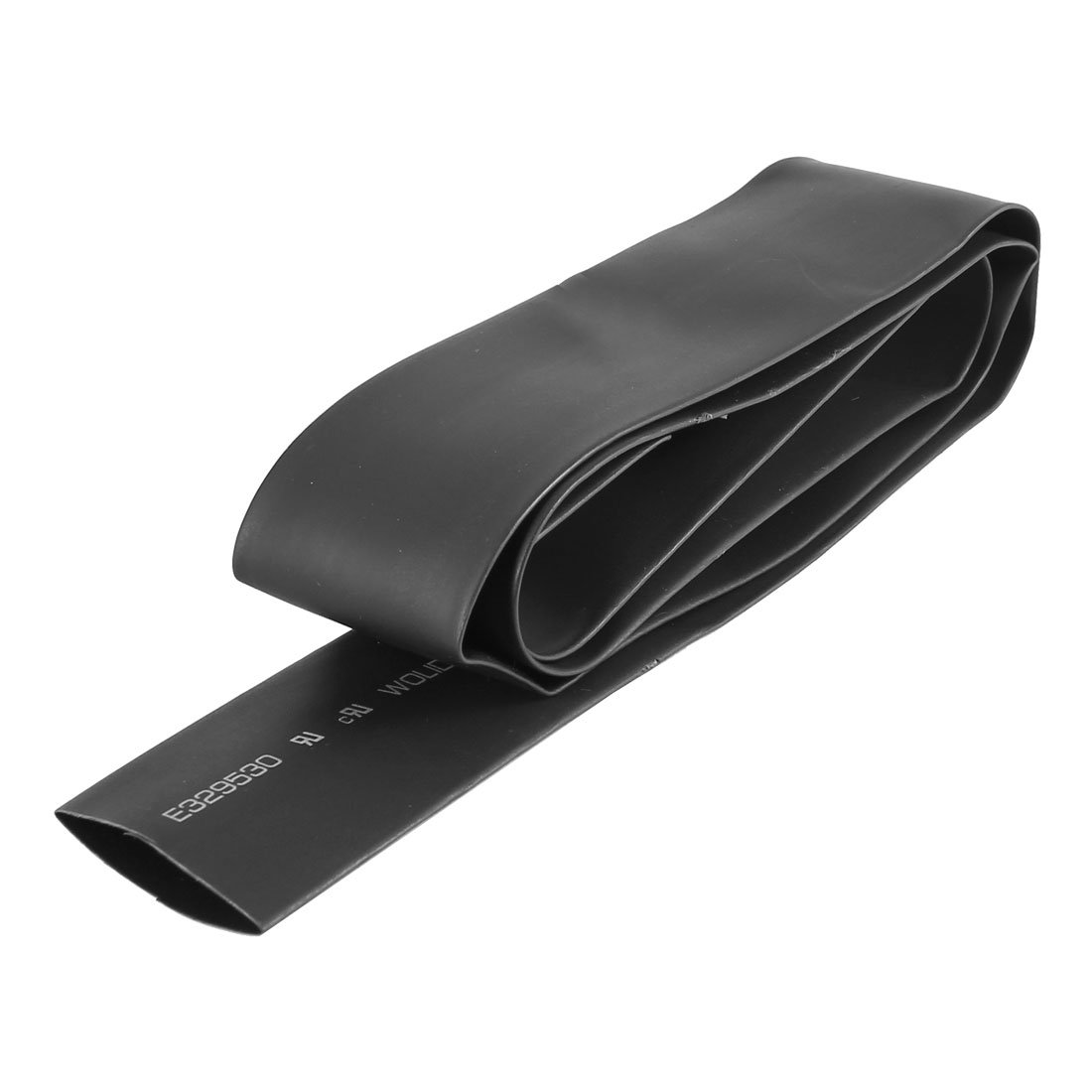 sourcingmap 1 Meter 28mm Dia Rate 2:1 Heat Shrinkable Shrinking Tube Black