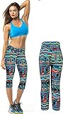 DADAWEN Women's Workout Knee Tight Capri Legging