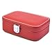 KLOUD City® Jewelry Box Organizer Display Storage Case for Travel Home Use (Red)