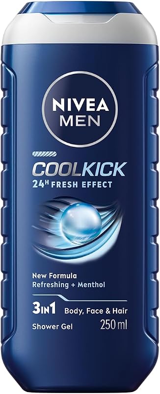 MEN Komplett-Pflege-Set Kulturbeutel, Geschenkset für Herren mit Gesichtscreme 75 ml + Duschgel 250 ml + After Shave Balm 100 ml, Deo-Spray 200 ml