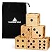 Jumbo Wooden Yard Dice – Giant Outdoor Gaming Dice Set 3.5