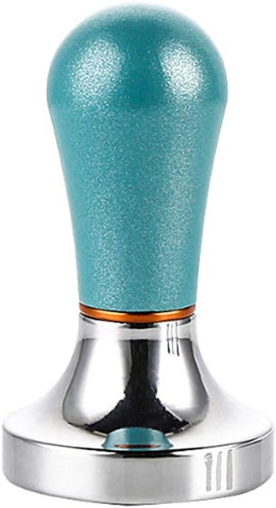 Molinter Coffee Tamper Espresso Stamp with Aluminium Alloy Handle for Barista Tool light blue