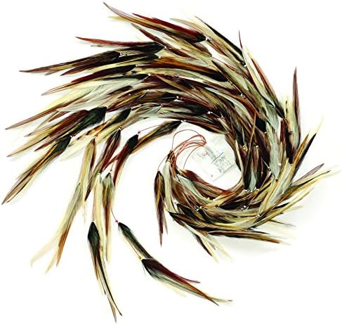 Siena White Warrior Feather Hair Extensions by Plume Angel, 10 Strands SWW10