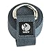 Yansyi Yoga Strap (8ft), Durable Polyester Cotton Exercise Straps w/Adjustable D-Ring Buckle for Stretching, General Fitness, Flexibility and Physical Therapy – Gray, 8ftthumb 4