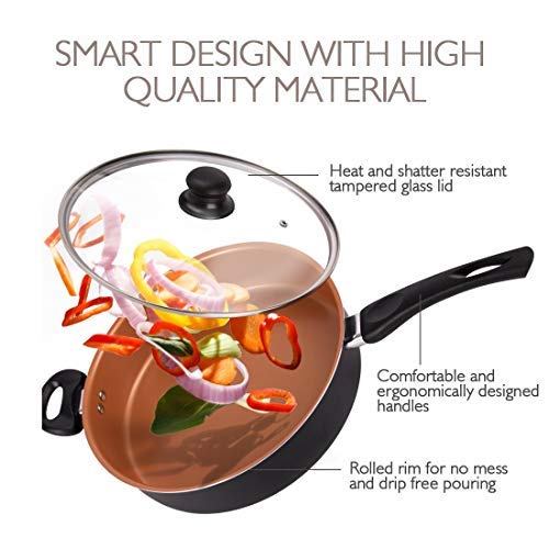 1 MICHELANGELO+Skillet+Ceramic+Nonstick+Induction