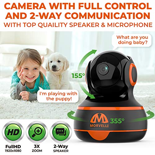 1080P WiFi Indoor Home Security Camera Two-Way Audio, Smart Wireless Baby Monitor, IR Night Vision, App for iPhone… - Image 2