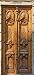 Windowpix DoorPix 36x80 / 36 x 80 3D Door Mural Wrap Glossy Bubble Free Sticker Architectural Carved Doors in Mexico City - Peel and Stick - Easy-to-Clean, Durable