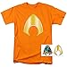 Aquaman Logo Emblem Justice League T Shirt & Exclusive Stickers