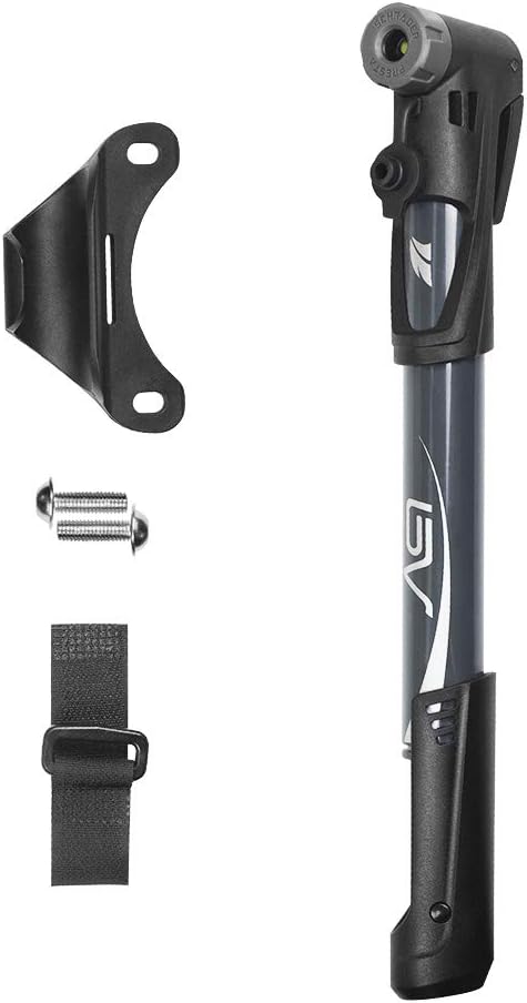 BV Mini Bike Pump Portable Frame Pump, 120PSI High Pressure - Smart Valve Fits Presta & Schrader : Sports & Outdoors