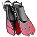CAPAS Snorkel Fins, Swim Fins Travel Size Short Adjustable for Snorkeling Diving Adult Men Women Kids Open Heel Swimming Flippers