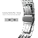 AmzAokay Bands Compatible with Apple Watch 38mm 40mm 42mm 44mm Women Men, iWatch Strap Stainless Steel Metal Sport Bracelet with Butterfly Clasp Replacement Wristband for iWatch Series 4 3 2 1 Sport