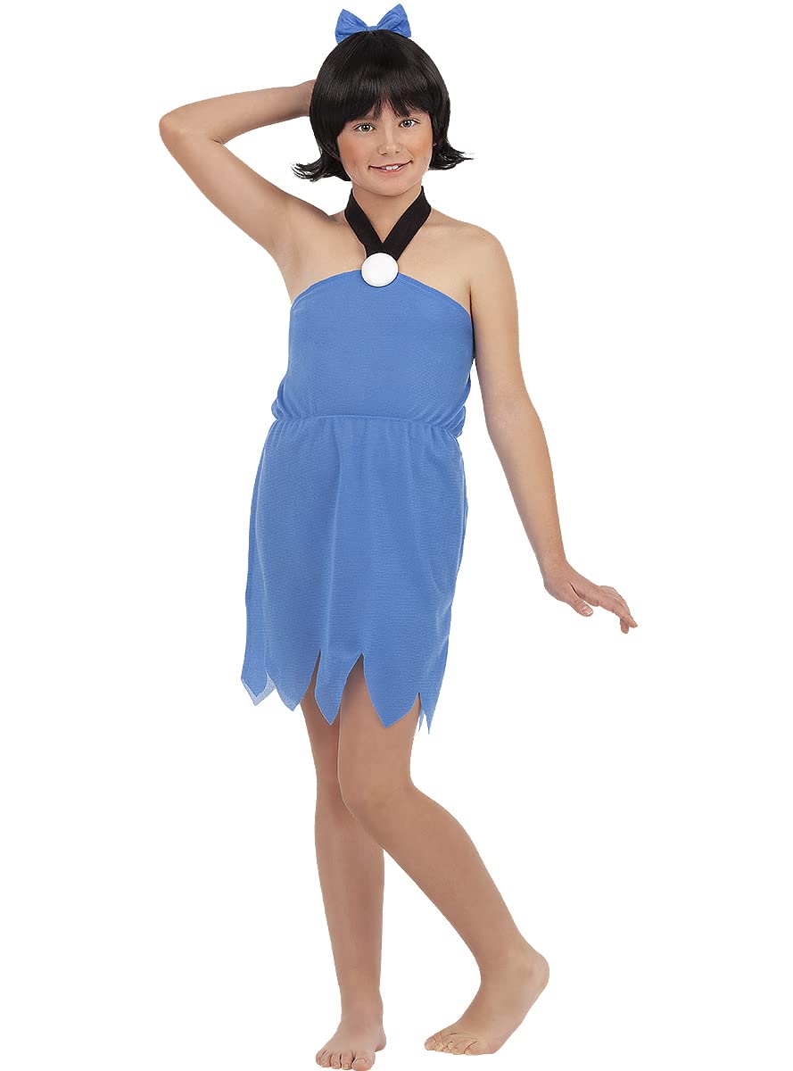 Funidelia Betty Rubble costumes - The Flintstones for girl, Official License, Size 3-4 years The Flintstones, Cartoons - Fancy dress for kids for parties, Carnival and Halloween