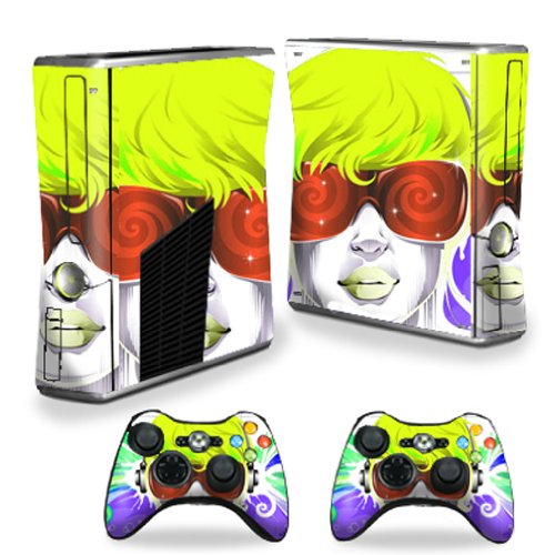 MightySkins Skin Compatible with Microsoft Xbox 360 S Slim + 2 Controller Skins…