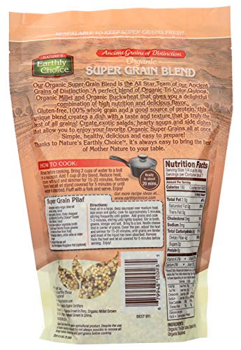 Nature's Earthly Choice Organic Super Grain Blend, 12 Ounce