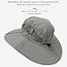 Tirrinia Large Boonie Cap for Women, Sun Protection Extra Wide Hard Brim Sun Hat, Fishing Safari Hiking Cap for Outdoor Adventures