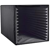 Pyle Recording Shield Box-Microphone Foam Booth Cube, Sound Dampening Filter-Audio Acoustic Noise Isolator Platform w/Wedgie 