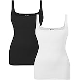 EUYZOU Womens Shapewear Tummy Control Seamless Square Neck Compression Tank Tops for Women Body Shaper Camisole Top