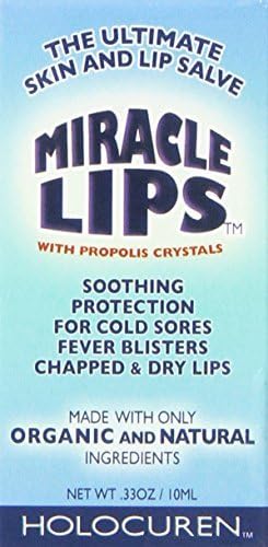Fight Cold Sores &amp; Cracked, Dry lips w/Propolis Salve &amp; Serum: Miracle Lips by Holocuren
