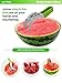 All Prime Watermelon Slicer Large Green – How to Use Instructions in Photo – Also Includes an Orange Peeler – Watermelon Cutter - Stainless Steel Blades – Comfort Handle –Melon Slicer