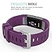 MoKo Fitbit Charge 2 Band, [6 Pack] Soft Silicone Adjustable Replacement Strap for 2016 Fitbit Charge 2 Heart Rate + Fitness Wristband, Wrist Length 5.70