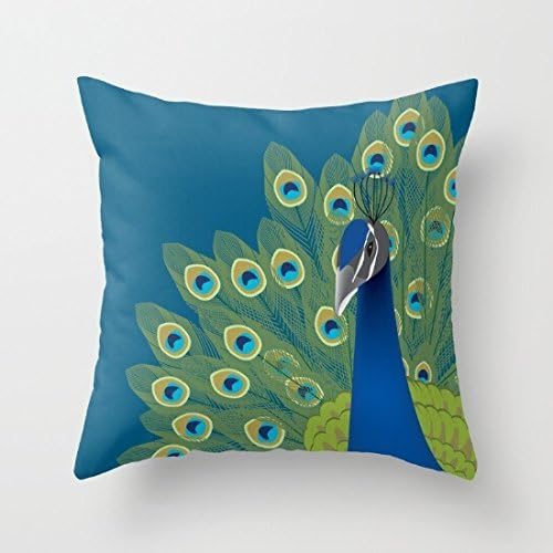 Custome Pillows Decor Case For Sofa Romantic Pillow Case Peacock IV 18-inch