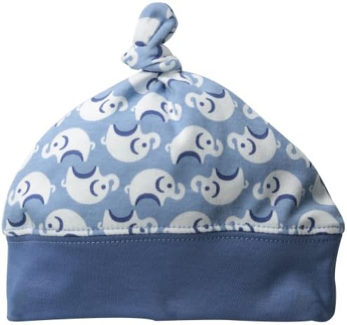 Jaxxwear Baby-Boys Newborn Elephants Dusk Knotted Cap