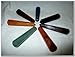 Jet International Jet Fantastic Chakra Gemstone Massage Wand Free Booklet Crystal Therapy Set 3.5 inch - 4 inch Approx. Crystal Therapy Faceted Geometry