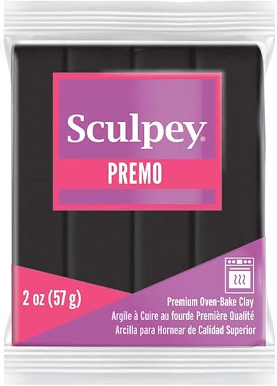Sculpey Premo Polymer Black Modelling Clay 57g Brand