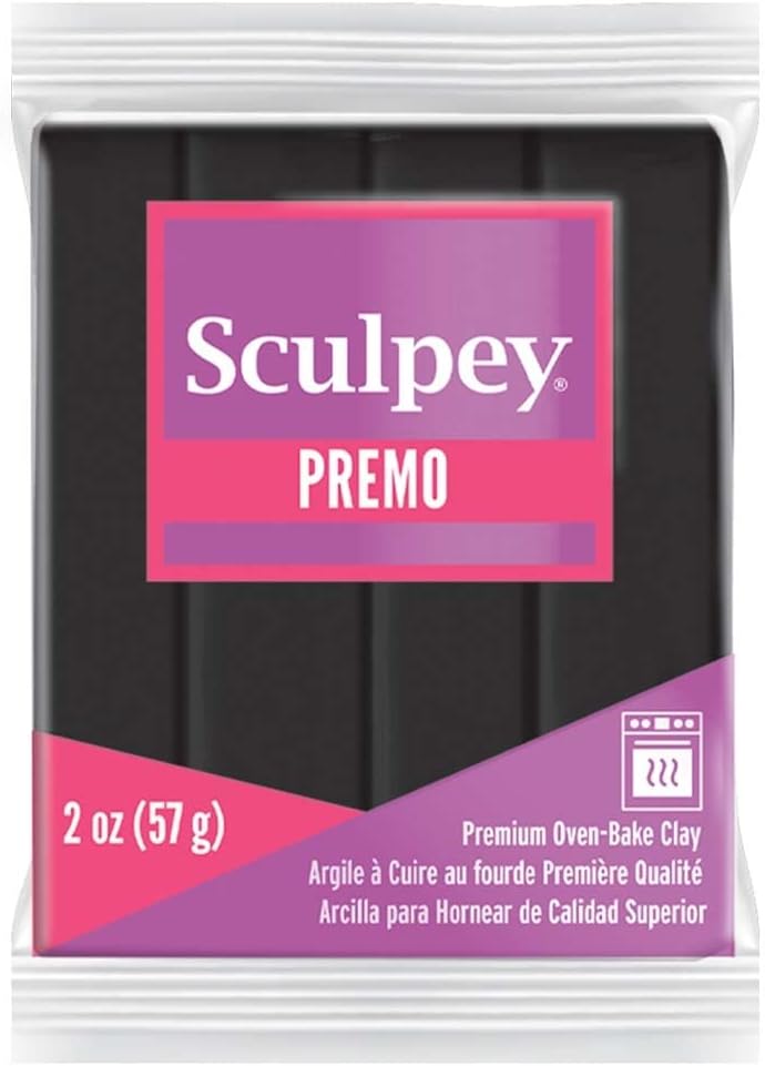 Sculpey Premo Polymer Black Modelling Clay 57g Brand