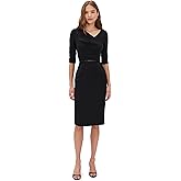 Black Halo Women's 3/4 Sleeve Jackie O Dress